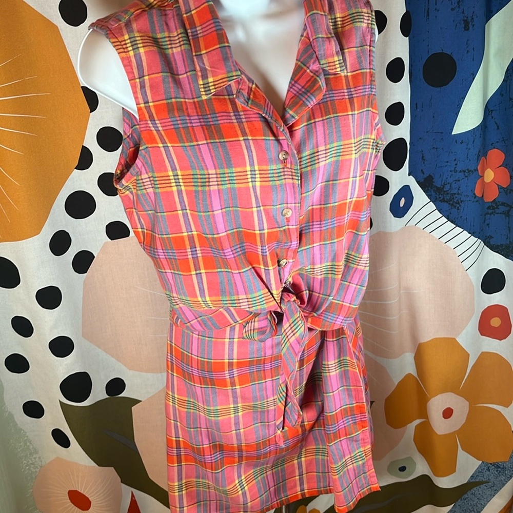 Vintage Pink Plaid 2 Piece